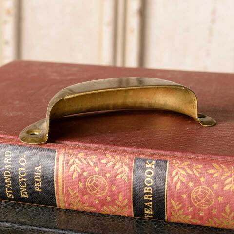 #50788 Antique Brass Drawer Bin Pull Handle image 5