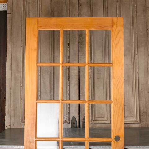 #50811 36x80 15 Lite Pine Interior French Door image 2