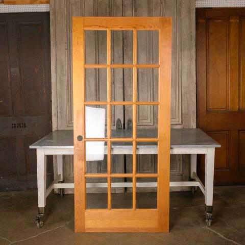 #50811 36x80 15 Lite Pine Interior French Door image 4