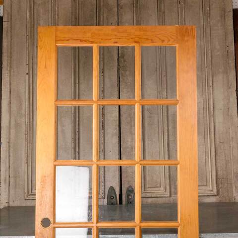 #50811 36x80 15 Lite Pine Interior French Door image 5