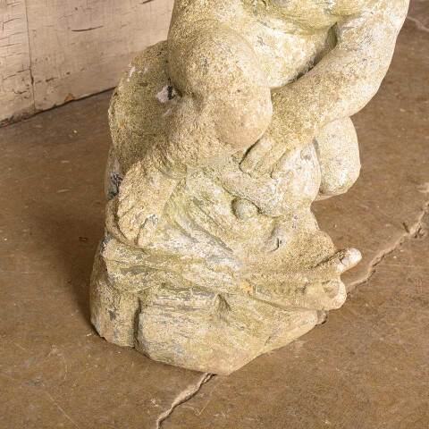 #50825 Vintage Cast Concrete Garden Fountain Statue image 4