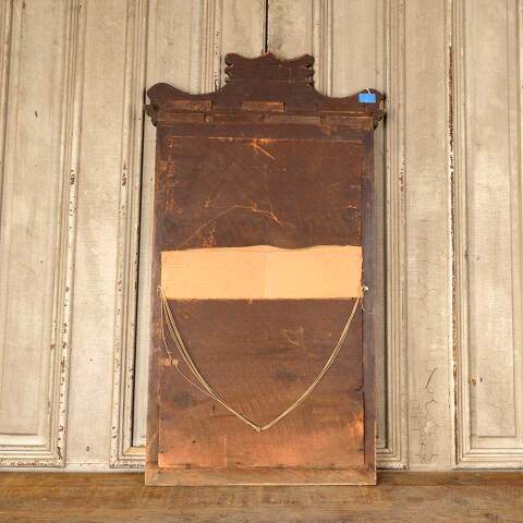 #50856 Antique Oak Victorian Beveled Glass Mirror image 8