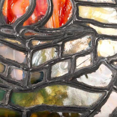 #50891 Salvaged Antique Stained Glass Window image 7