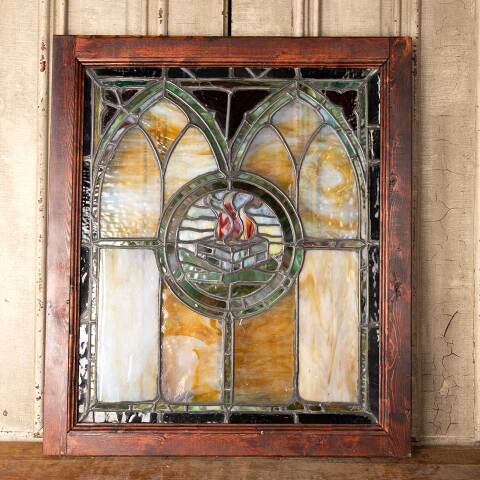 #50891 Salvaged Antique Stained Glass Window image 8