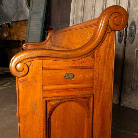 #50892 Salvaged Antique Wood Church Pew Bench image 6