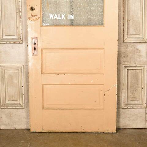 #50928 34x82 Antique Privacy Glass Half-Lite Door image 3