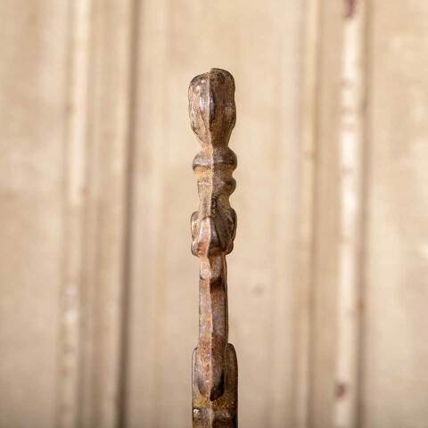 #50947 Antique Ornate Cast Iron Lamp Shade Finial image 3