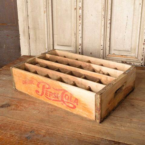 #50952 Antique PEPSI-Cola 24 Bottle Wood Crate image 4