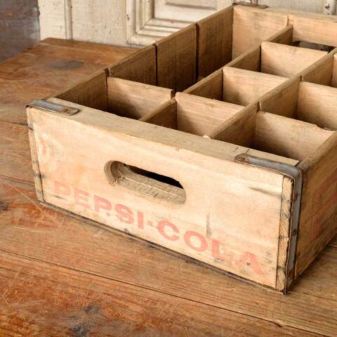 #50953 Antique PEPSI-COLA 12 Bottle Wood Crate image 3