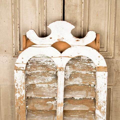 #51016 Salvaged Antique Wood Louvered Barn Vent image 2