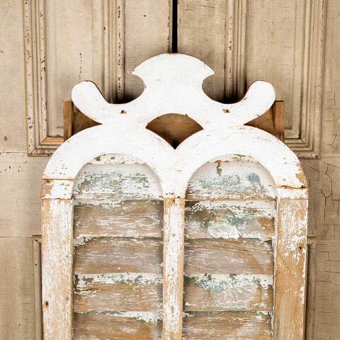 #51017 Salvaged Antique Wood Louvered Barn Vent image 2