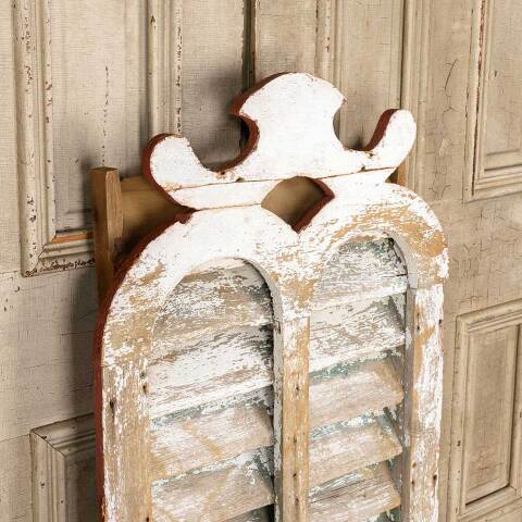 #51019 Salvaged Antique Wood Louvered Barn Vent image 4