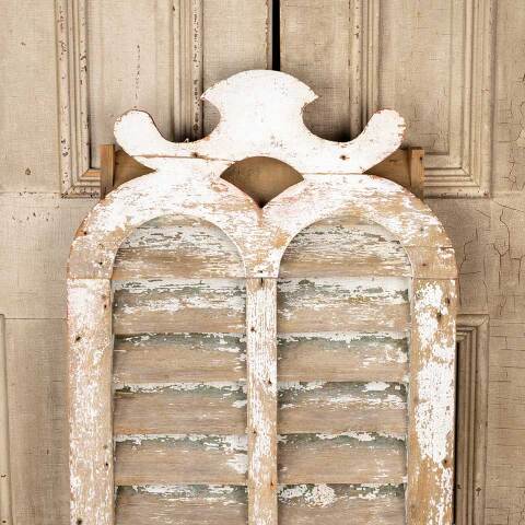 #51020 Salvaged Antique Wood Louvered Barn Vent image 2