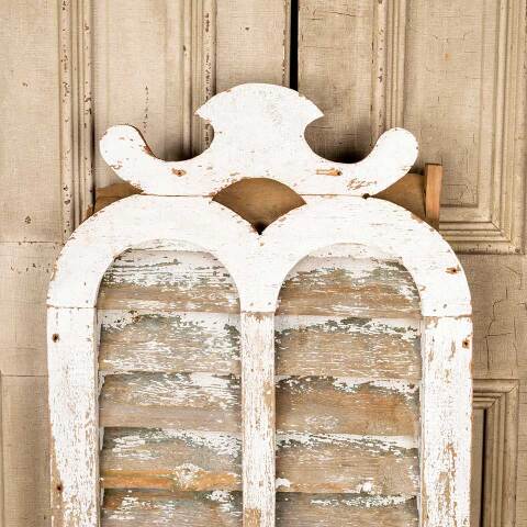 #51021 Salvaged Antique Wood Louvered Barn Vent image 2