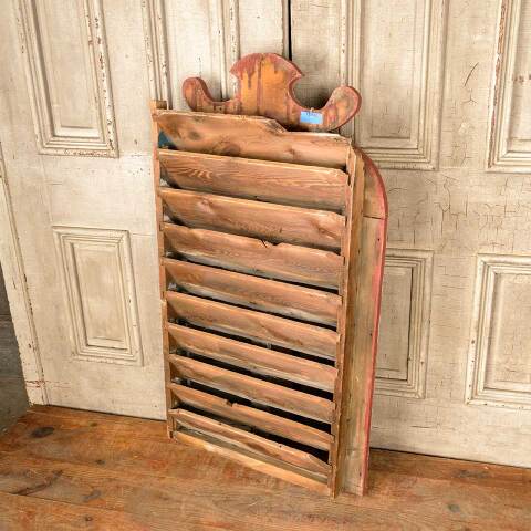 #51021 Salvaged Antique Wood Louvered Barn Vent image 5