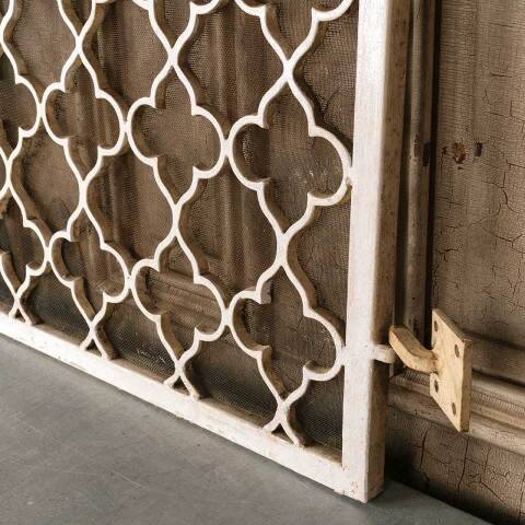 #51048 Set of Vintage Hinged Fireplace Screen Doors image 4