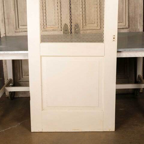 #51052 34x79 Wood Door w/ Metal Wire Screen Panel image 3