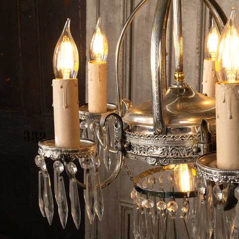 #51092 6 Light Crystal Chandelier image 5