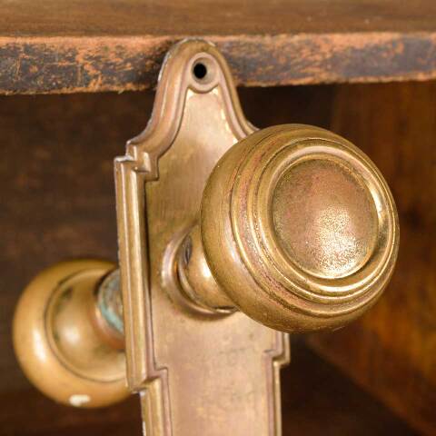 #51128 Salvaged Antique Brass Door Hardware Set image 2