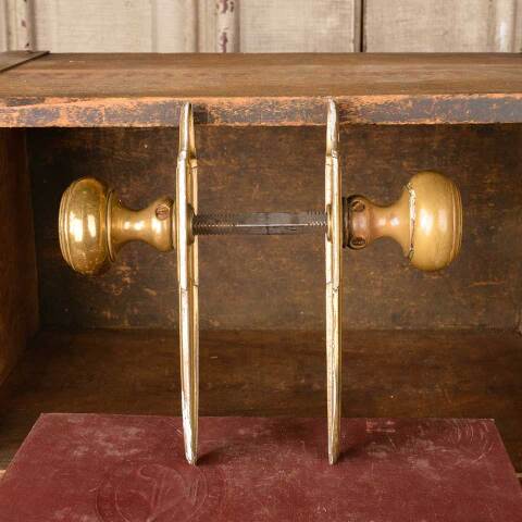 #51128 Salvaged Antique Brass Door Hardware Set image 4