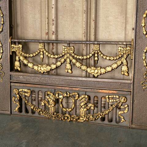 #51138 31x32 Antique Cast Iron Fireplace Surround image 3