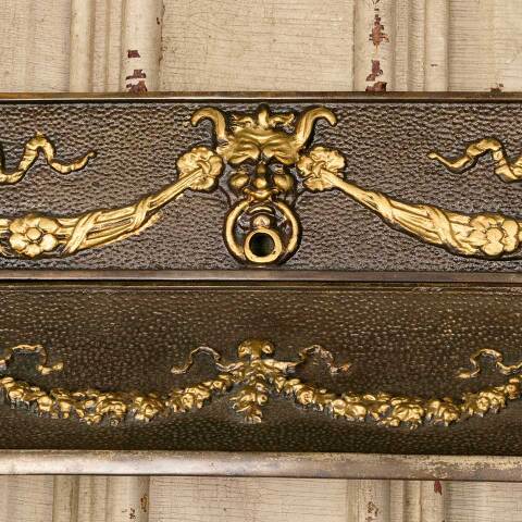 #51138 31x32 Antique Cast Iron Fireplace Surround image 4