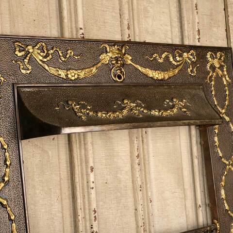 #51138 31x32 Antique Cast Iron Fireplace Surround image 2