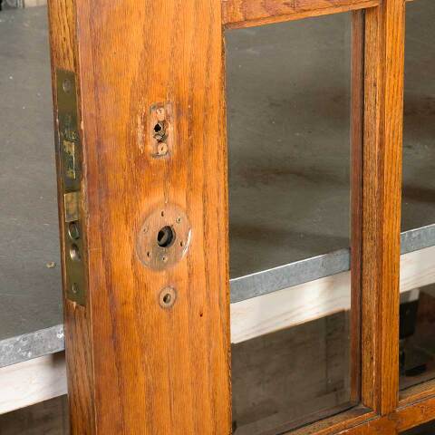 #51141 34x81 Antique 12 Lite Oak French Entry Door image 8