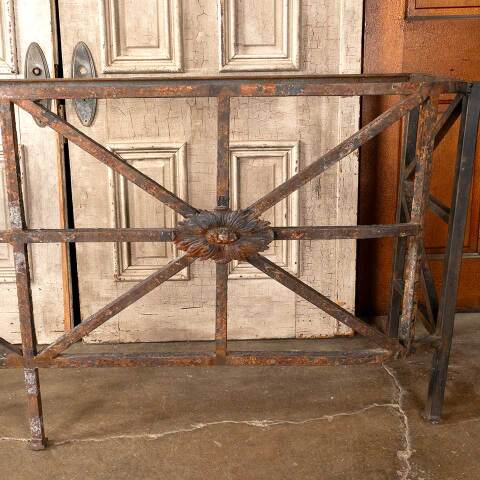 #51144 Cast Iron French Balcony Railing Table Base image 4