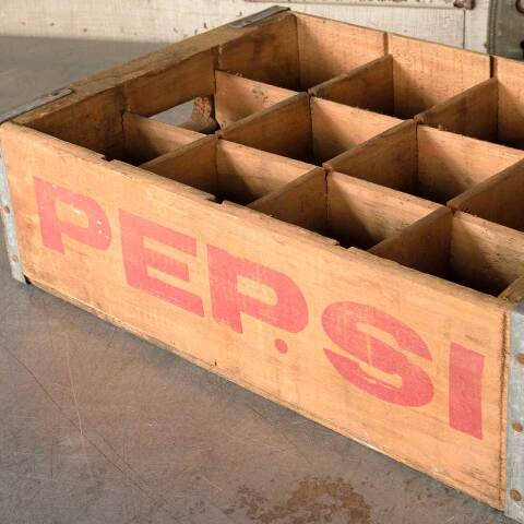 #51151 Antique PEPSI-COLA 12 Bottle Wood Crate image 2