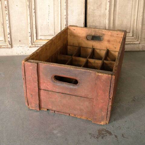 #51153 Antique Wood Mineral Water Bottle Crate image 4