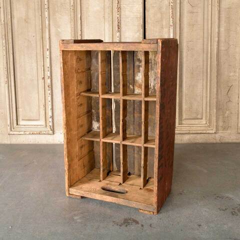 #51153 Antique Wood Mineral Water Bottle Crate image 5