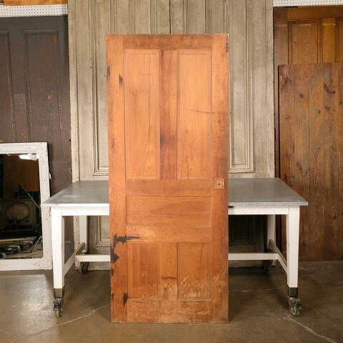 #51191 32x78 Antique 5 Panel Pine Interior Door image 5