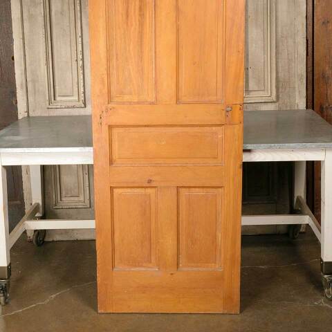 #51194 28x77 Antique 5 Panel Pine Interior Door image 3