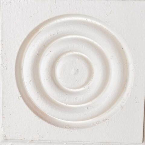 #51209 Salvaged Small Wood Rosette Trim Block image 4