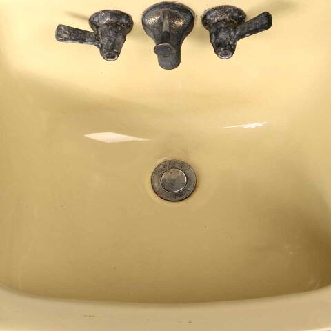 #51222 Antique Porcelain Wall Mount Bathroom Sink image 3