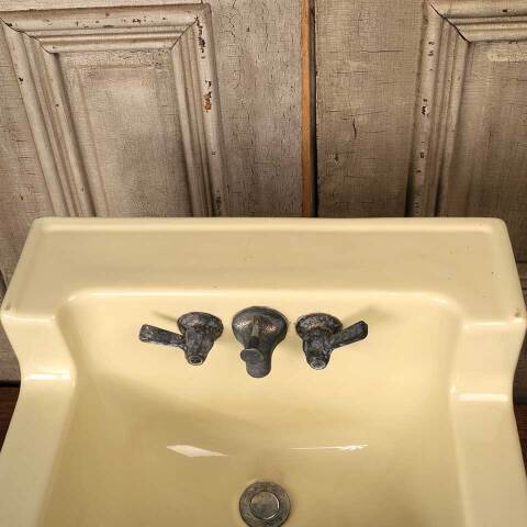 #51222 Antique Porcelain Wall Mount Bathroom Sink image 6