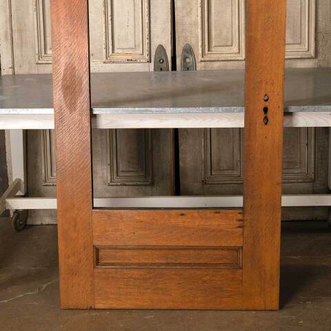 #51226 36x83 Antique Full View Oak Entry Door image 3