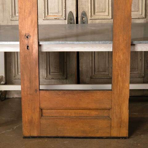 #51226 36x83 Antique Full View Oak Entry Door image 6