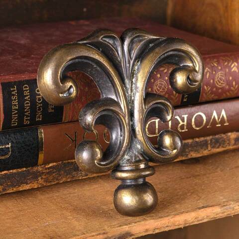 #51235 Vintage Brass Furniture Drawer Handle Pull image 3