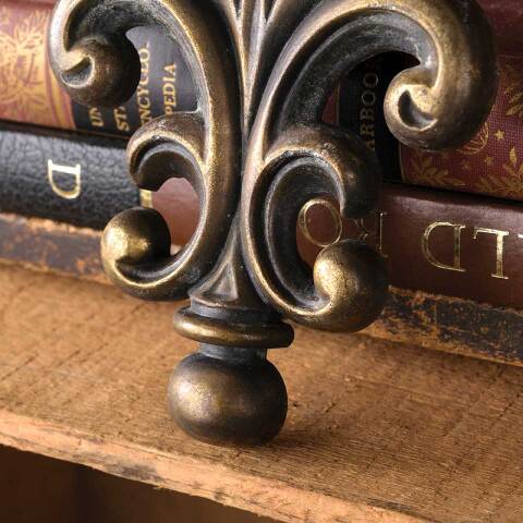 #51235 Vintage Brass Furniture Drawer Handle Pull image 5