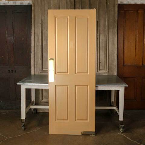 #51265 30x80 Salvaged 4 Panel Wood Swing Door image 5