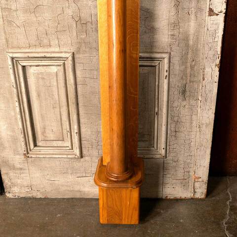 #51278 Oak Fireplace Mantel w/ Beveled Glass Mirror image 7