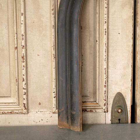 #51282 Antique Arched Top Metal Fireplace Surround image 2