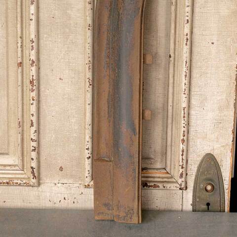 #51284 Antique Arched Top Metal Fireplace Surround image 2