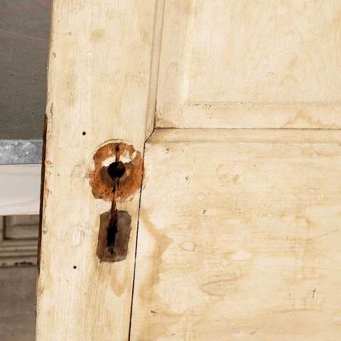 #51290 30x77 Antique 4 Panel Wood Interior Door image 8