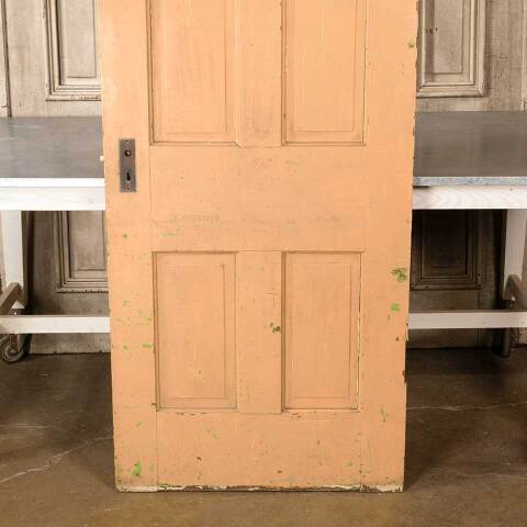 #51291 30x80 Antique 4 Panel Pine Interior Door image 7