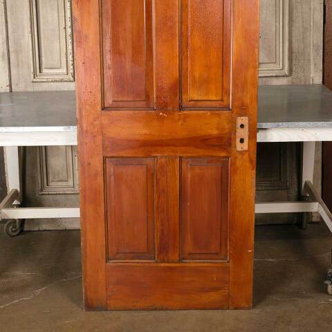 #51293 30x72 Salvaged Antique 4 Panel Interior Door image 3