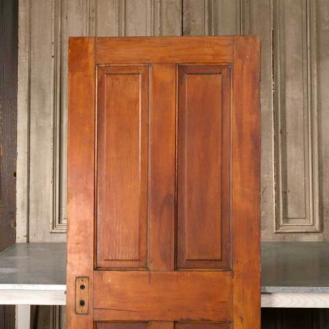 #51293 30x72 Salvaged Antique 4 Panel Interior Door image 5
