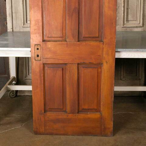#51293 30x72 Salvaged Antique 4 Panel Interior Door image 6